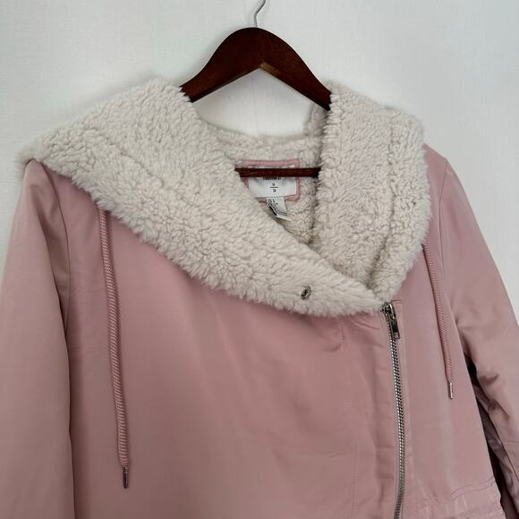 NWT Forever 21 Light Pink Jacket with Sherpa Lining - Picture 4 of 9